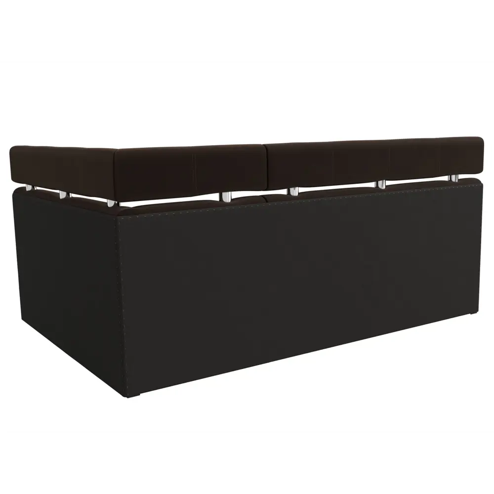 Фото 5 Диван кухонный угловой Классик правый угол Лига диванов 117988 192x90x121 см микровельвет цвет коричневый