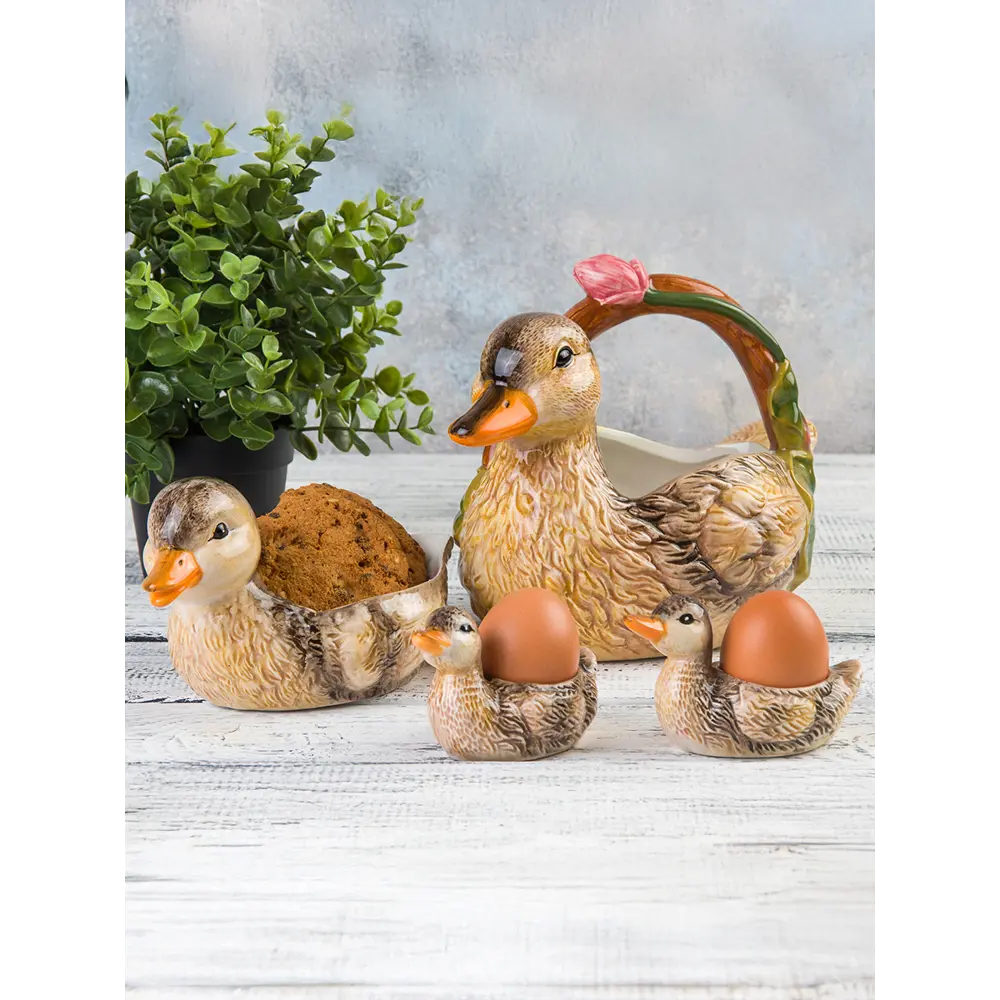 Фото 7 Блюдо сервировочное Elan Gallery Уточка 23x28 см керамика цвет серый/бежевый/коричневый/оранжевый/зеленый Фото 7 Блюдо сервировочное Elan Gallery Уточка 23x28 см керамика цвет серый/бежевый/коричневый/оранжевый/зеленый