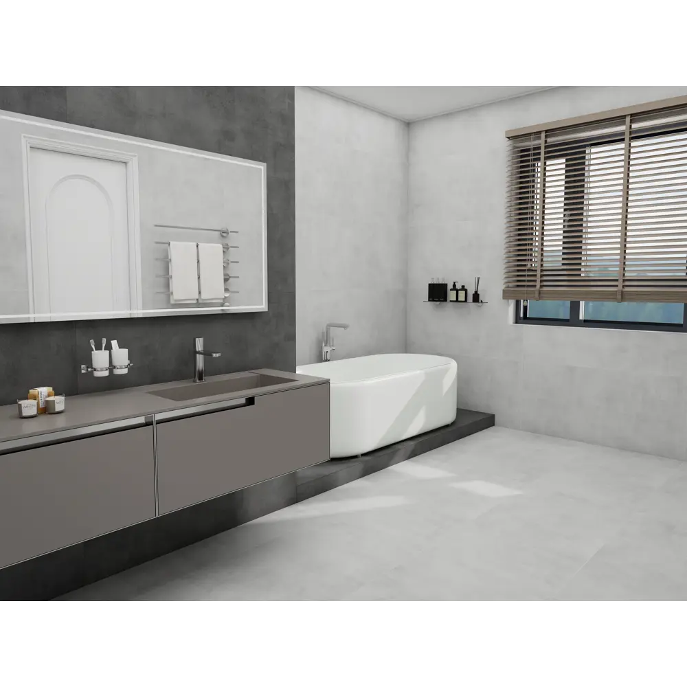 Фото Керамогранит Duna Concrete CN0H64M01 60x60см цвет серый Фото Керамогранит Duna Concrete CN0H64M01 60x60см цвет серый