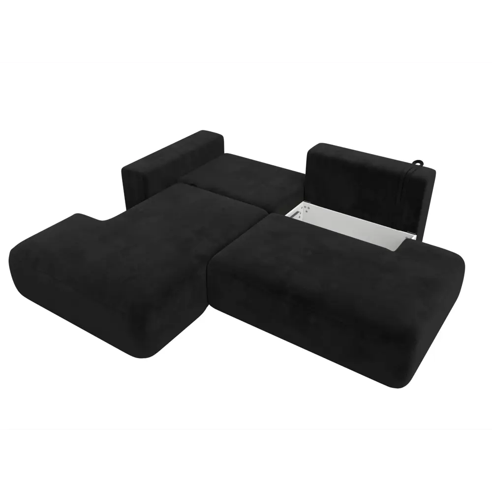 Фото 9 Диван угловой Лига-036 НПБ Модерн левый угол Лига диванов 121414L 267x84x162 см велюр цвет черный Фото 9 Диван угловой Лига-036 НПБ Модерн левый угол Лига диванов 121414L 267x84x162 см велюр цвет черный