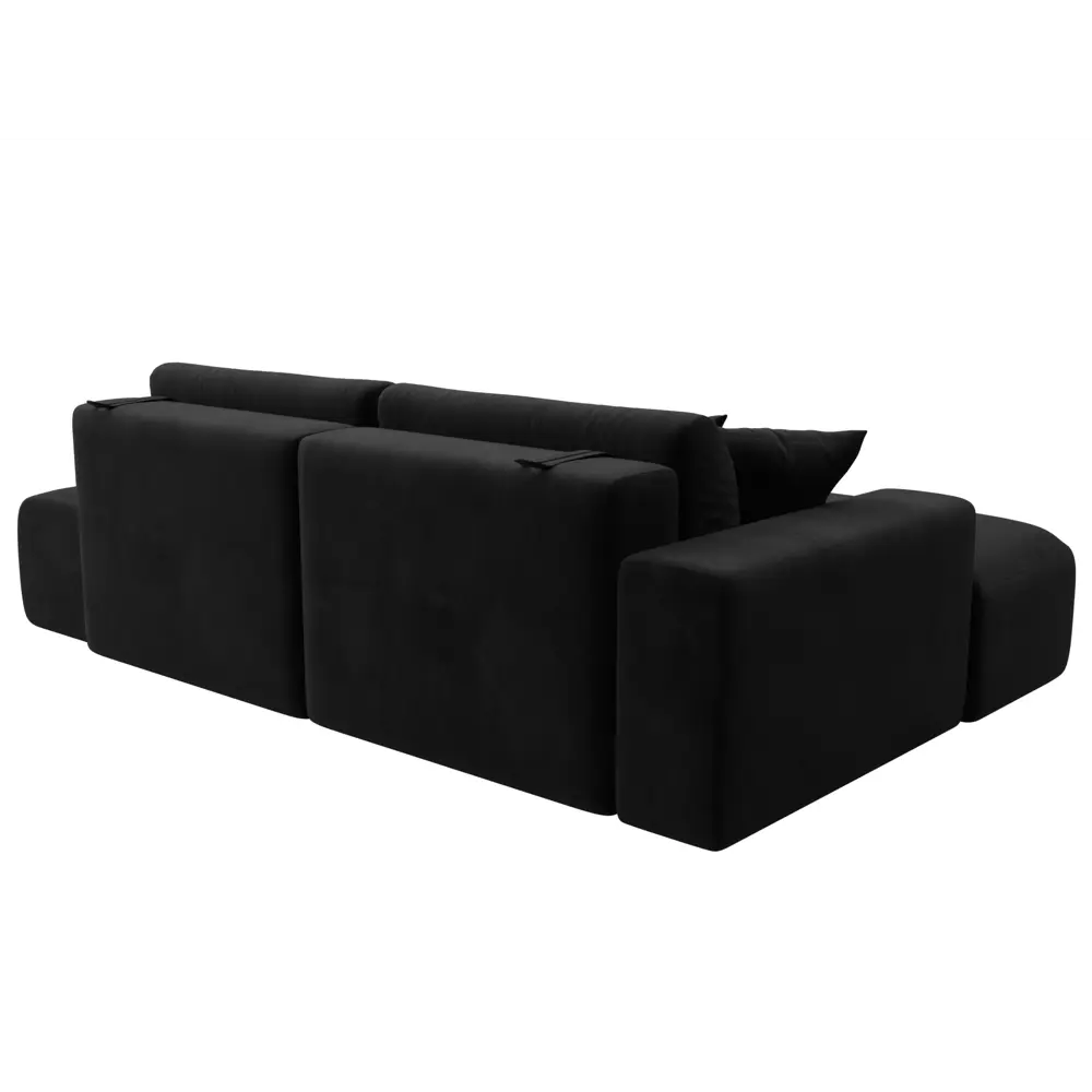 Фото 6 Диван угловой Лига-036 НПБ Модерн левый угол Лига диванов 121414L 267x84x162 см велюр цвет черный Фото 6 Диван угловой Лига-036 НПБ Модерн левый угол Лига диванов 121414L 267x84x162 см велюр цвет черный