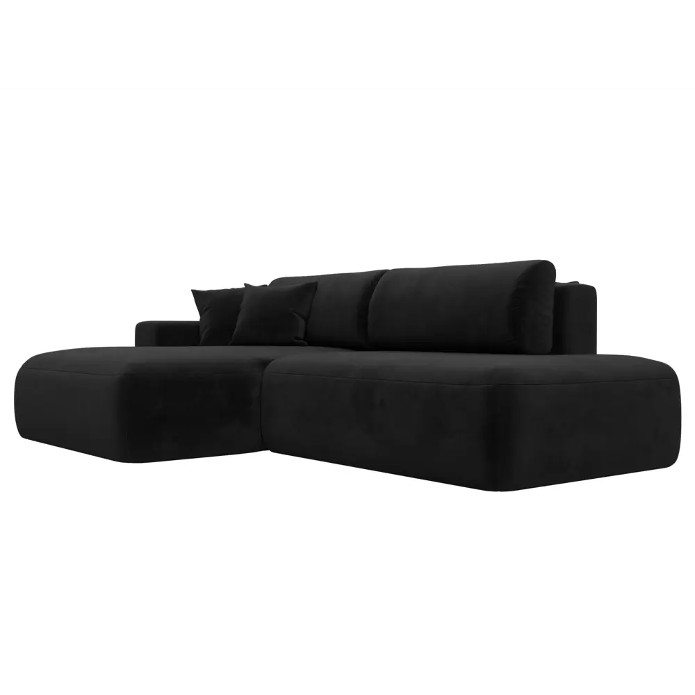 Фото 5 Диван угловой Лига-036 НПБ Модерн левый угол Лига диванов 121414L 267x84x162 см велюр цвет черный Фото 5 Диван угловой Лига-036 НПБ Модерн левый угол Лига диванов 121414L 267x84x162 см велюр цвет черный