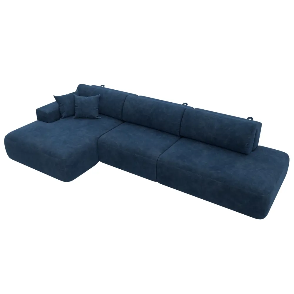 Фото 6 Диван угловой Лига-036 НПБ Модерн Лонг левый угол Лига диванов 127747L 365x84x162 см велюр цвет brut 11 синий Фото 6 Диван угловой Лига-036 НПБ Модерн Лонг левый угол Лига диванов 127747L 365x84x162 см велюр цвет brut 11 синий