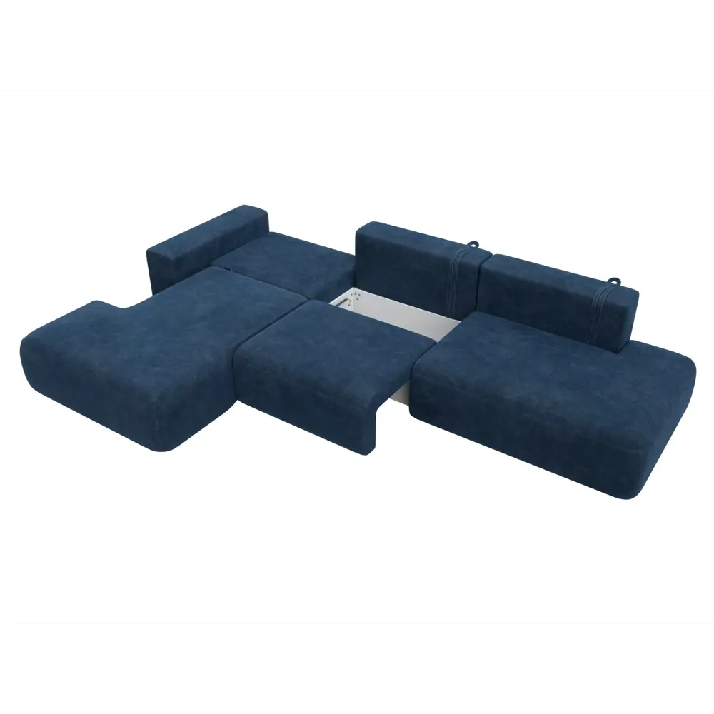 Фото 8 Диван угловой Лига-036 НПБ Модерн Лонг левый угол Лига диванов 127747L 365x84x162 см велюр цвет brut 11 синий Фото 8 Диван угловой Лига-036 НПБ Модерн Лонг левый угол Лига диванов 127747L 365x84x162 см велюр цвет brut 11 синий