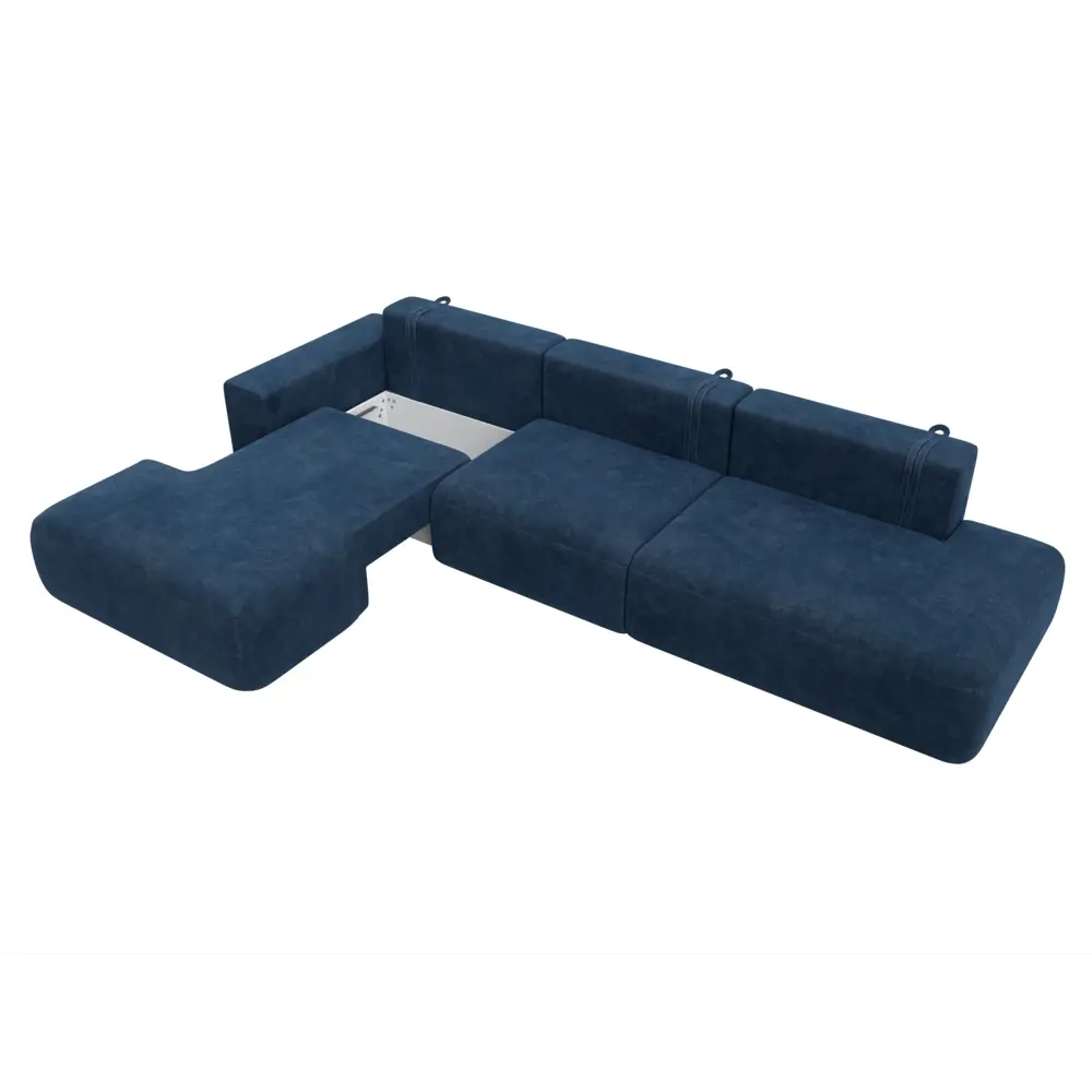 Фото 7 Диван угловой Лига-036 НПБ Модерн Лонг левый угол Лига диванов 127747L 365x84x162 см велюр цвет brut 11 синий Фото 7 Диван угловой Лига-036 НПБ Модерн Лонг левый угол Лига диванов 127747L 365x84x162 см велюр цвет brut 11 синий