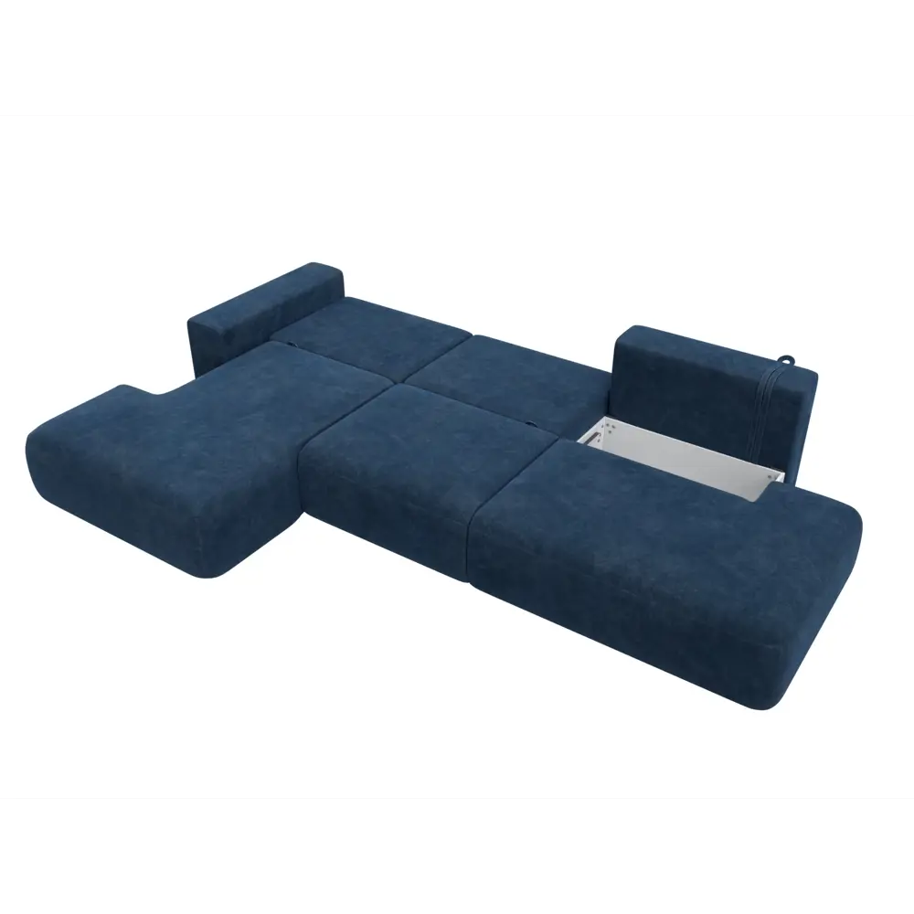 Фото 9 Диван угловой Лига-036 НПБ Модерн Лонг левый угол Лига диванов 127747L 365x84x162 см велюр цвет brut 11 синий Фото 9 Диван угловой Лига-036 НПБ Модерн Лонг левый угол Лига диванов 127747L 365x84x162 см велюр цвет brut 11 синий