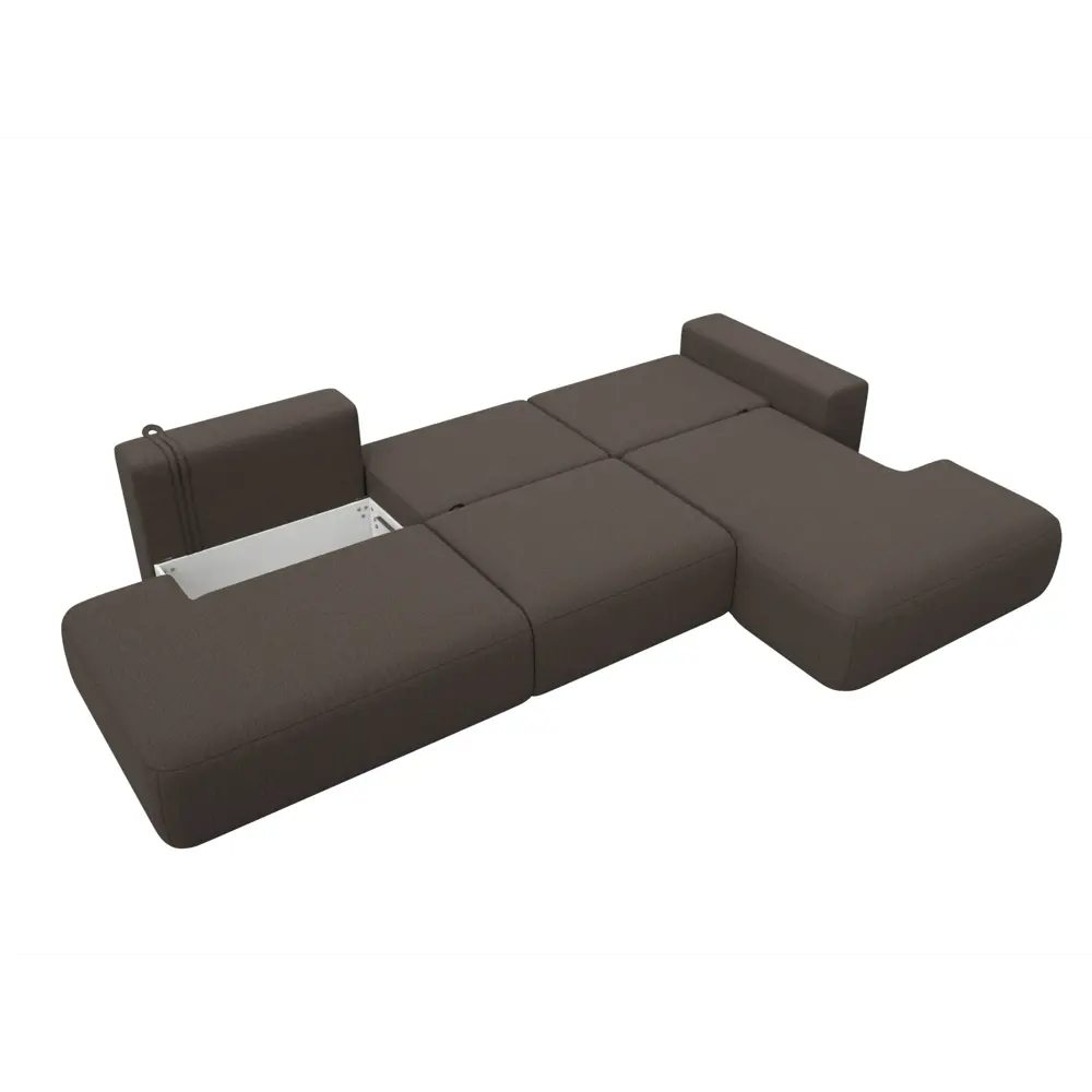 Фото 9 Диван угловой Лига-036 НПБ Модерн Лонг правый угол Лига диванов 124694 365x84x162 см рогожка цвет амур 05 коричневый Фото 9 Диван угловой Лига-036 НПБ Модерн Лонг правый угол Лига диванов 124694 365x84x162 см рогожка цвет амур 05 коричневый