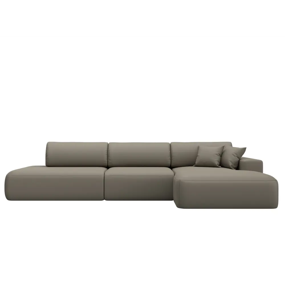 Фото 2 Диван угловой Лига-036 НПБ Модерн Лонг правый угол Лига диванов 127749 365x84x162 см экокожа цвет grifon 04 бежевый