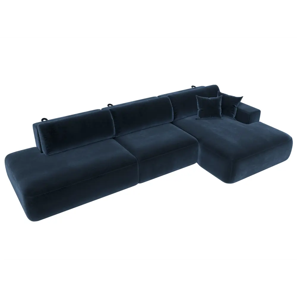 Фото 6 Диван угловой Лига-036 НПБ Модерн Лонг правый угол Лига диванов 127756 365x84x162 см велюр цвет tower 13 синий Фото 6 Диван угловой Лига-036 НПБ Модерн Лонг правый угол Лига диванов 127756 365x84x162 см велюр цвет tower 13 синий