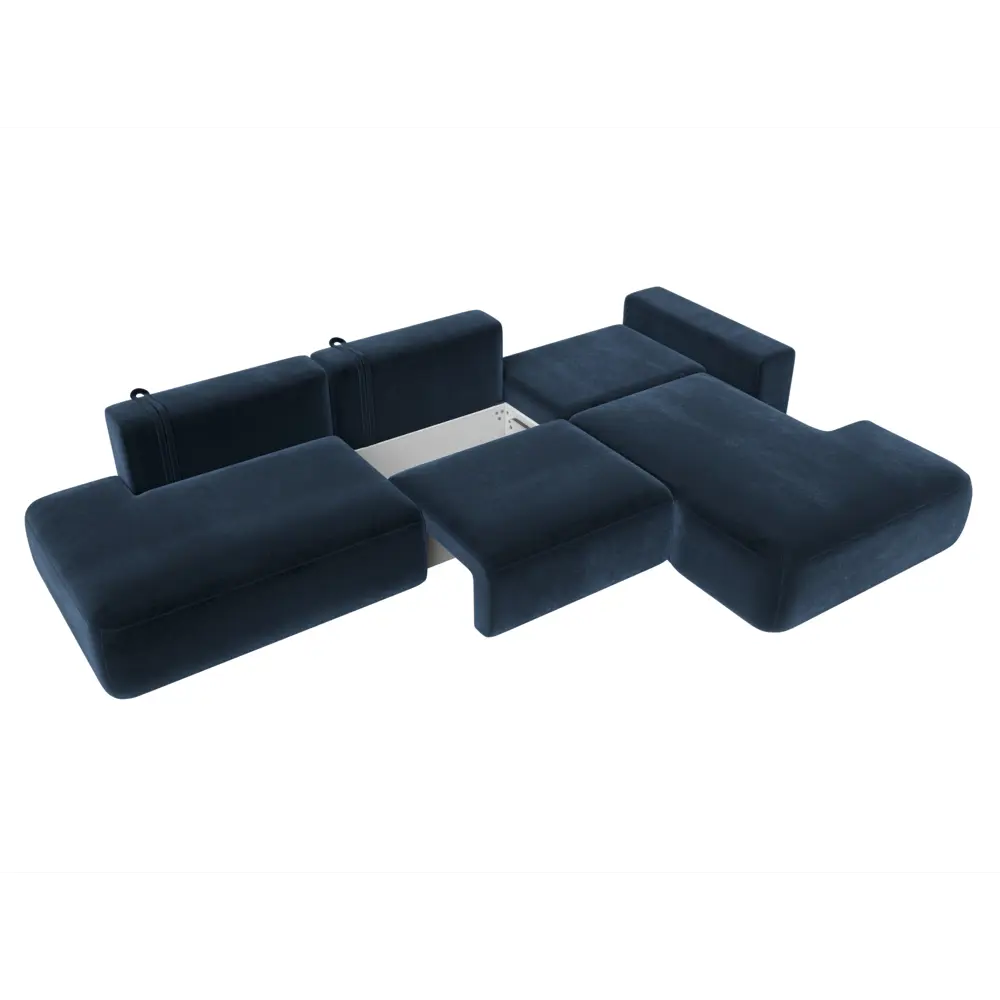 Фото 8 Диван угловой Лига-036 НПБ Модерн Лонг правый угол Лига диванов 127756 365x84x162 см велюр цвет tower 13 синий Фото 8 Диван угловой Лига-036 НПБ Модерн Лонг правый угол Лига диванов 127756 365x84x162 см велюр цвет tower 13 синий