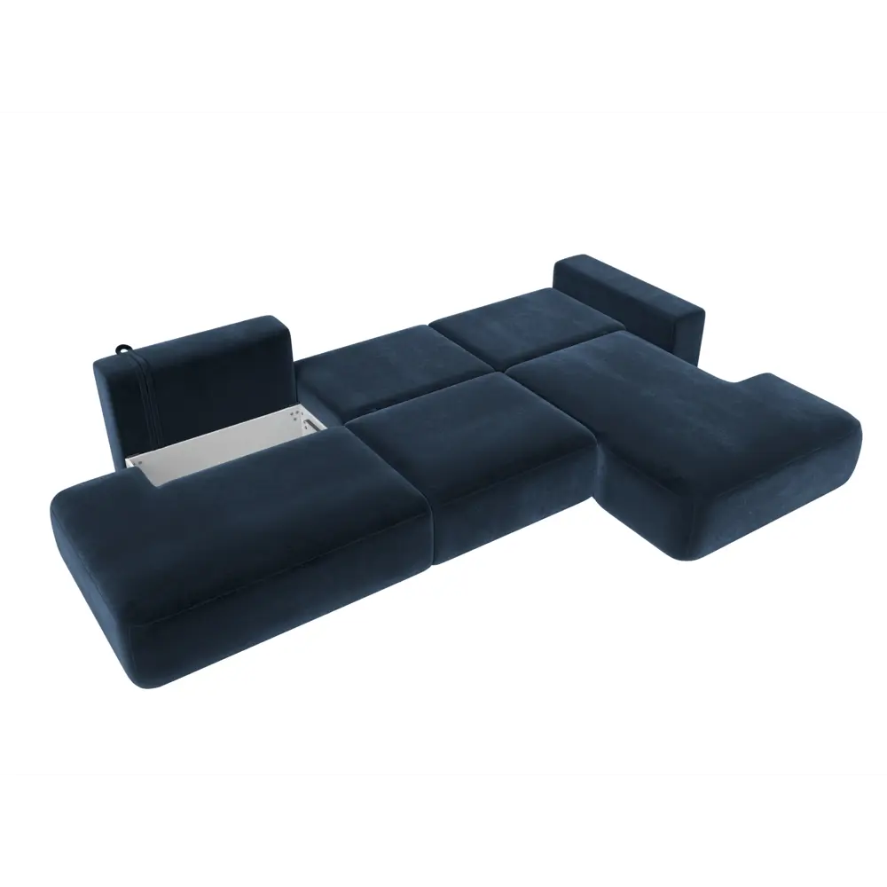 Фото 9 Диван угловой Лига-036 НПБ Модерн Лонг правый угол Лига диванов 127756 365x84x162 см велюр цвет tower 13 синий Фото 9 Диван угловой Лига-036 НПБ Модерн Лонг правый угол Лига диванов 127756 365x84x162 см велюр цвет tower 13 синий