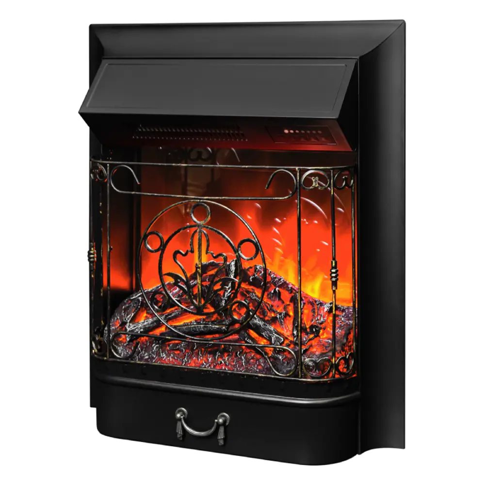Фото 10 Каминокомплект Realflame Corfino с очагом Majestic Lux BL 1500Вт орех итальянский
