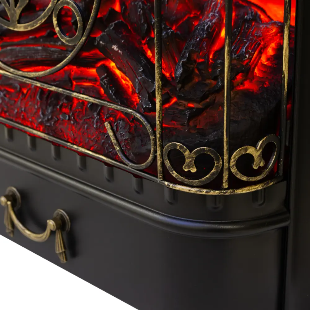 Фото 12 Каминокомплект Realflame Corfino с очагом Majestic Lux BL 1500Вт орех итальянский