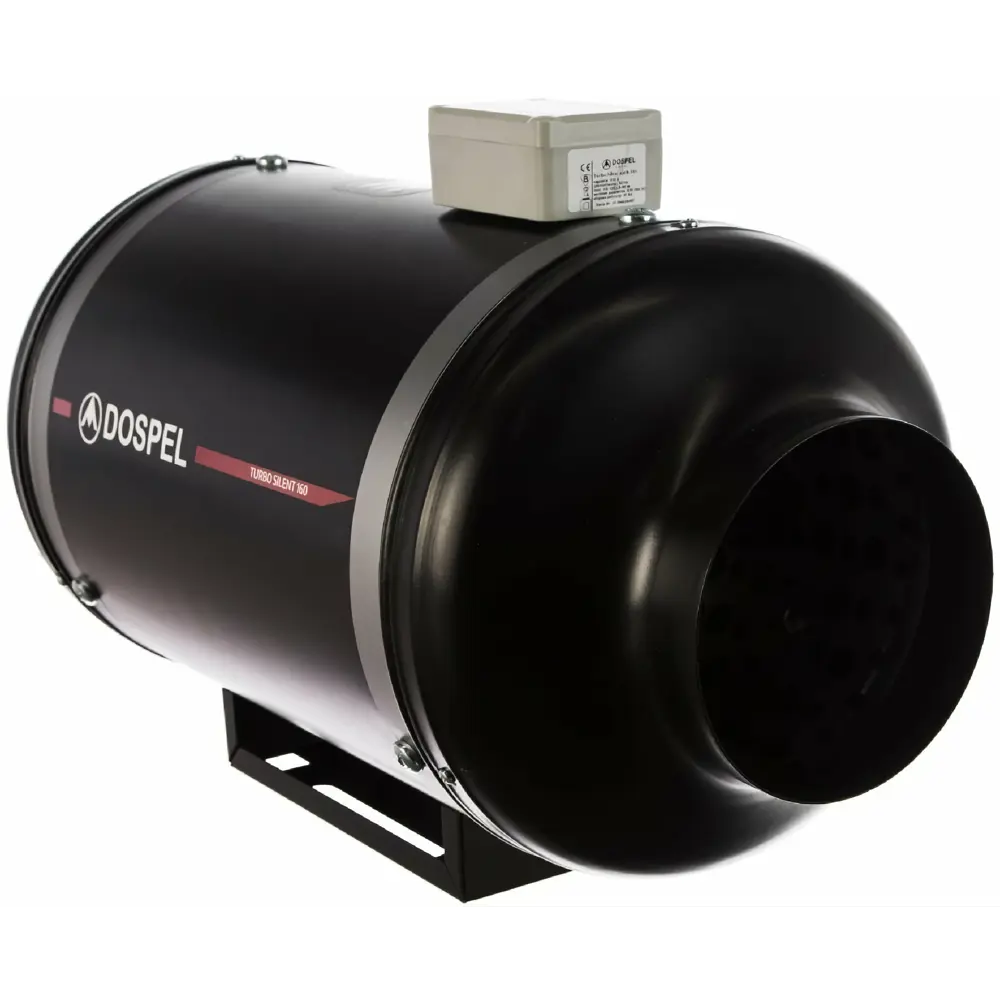 Фото 4 Вентилятор канальный вытяжной Dospel Turbo Silent D160 мм 45 дБ 630 м³/ч цвет черный Фото 4 Вентилятор канальный вытяжной Dospel Turbo Silent D160 мм 45 дБ 630 м³/ч цвет черный
