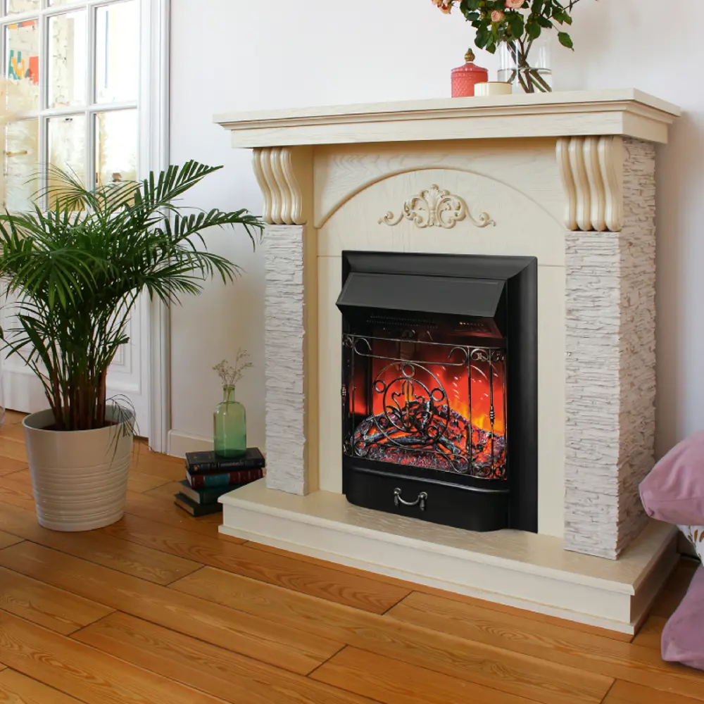 Фото 6 Каминокомплект Realflame Corfino с очагом Majestic Lux BL 1500Вт айвори Фото 6 Каминокомплект Realflame Corfino с очагом Majestic Lux BL 1500Вт айвори