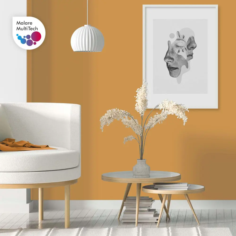 Фото 2 Краска для стен и потолка моющаяся Malare гмоющ_0047 Professional быстросохнущая матовая цвет оранжевый закат 2.7 л Фото 2 Краска для стен и потолка моющаяся Malare гмоющ_0047 Professional быстросохнущая матовая цвет оранжевый закат 2.7 л