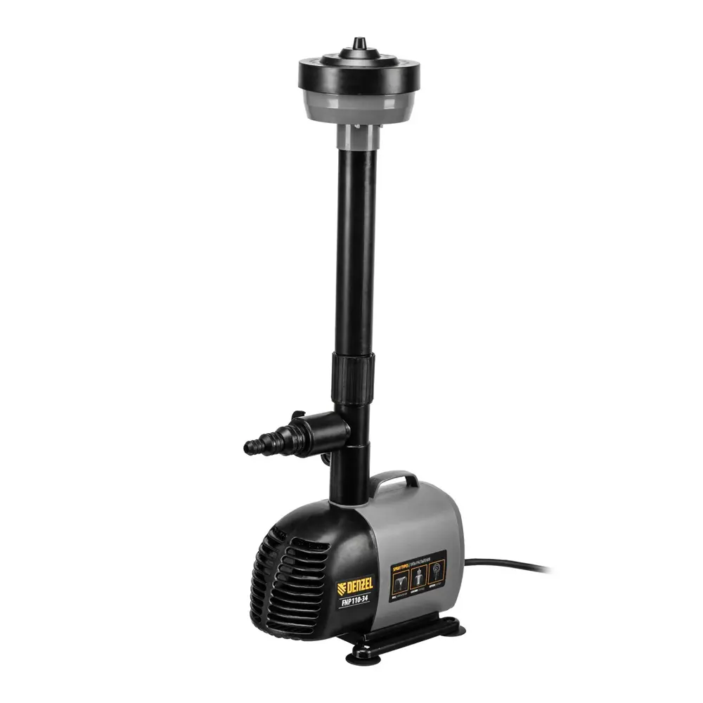 Фото 2 Насос для фонтана Denzel Fnp110-34 112 Вт 3400 л/ч 10 м Фото 2 Насос для фонтана Denzel Fnp110-34 112 Вт 3400 л/ч 10 м
