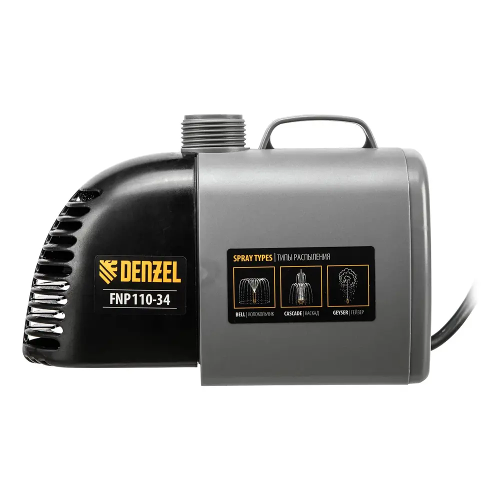 Фото 7 Насос для фонтана Denzel Fnp110-34 112 Вт 3400 л/ч 10 м Фото 7 Насос для фонтана Denzel Fnp110-34 112 Вт 3400 л/ч 10 м