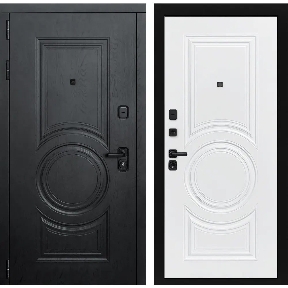 Фото Входная дверь Labirintdoors Гранд П-23 левый 205x88см белый софт/альберо блэк Фото Входная дверь Labirintdoors Гранд П-23 левый 205x88см белый софт/альберо блэк