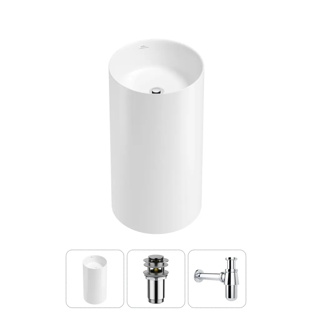 Фото Раковина Wellsee chalice perfection 20212884R 45см цвет набора хром Фото Раковина Wellsee chalice perfection 20212884R 45см цвет набора хром