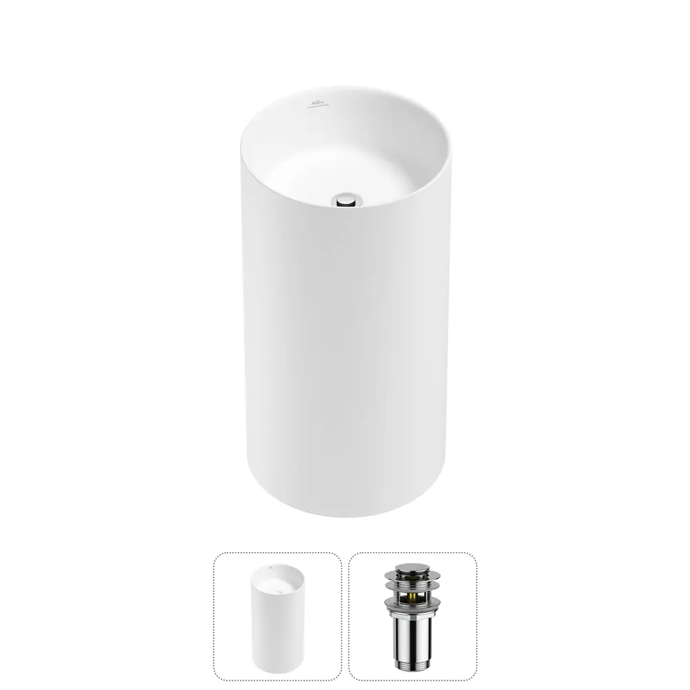 Фото Раковина Wellsee chalice perfection 20212892R 45см цвет набора хром