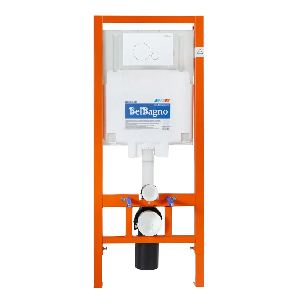 Фото 4 Комплект инсталляция с унитазом Belbagno onda BB066CHR BB870SC с клавишей смыва цвет белый Фото 4 Комплект инсталляция с унитазом Belbagno onda BB066CHR BB870SC с клавишей смыва цвет белый