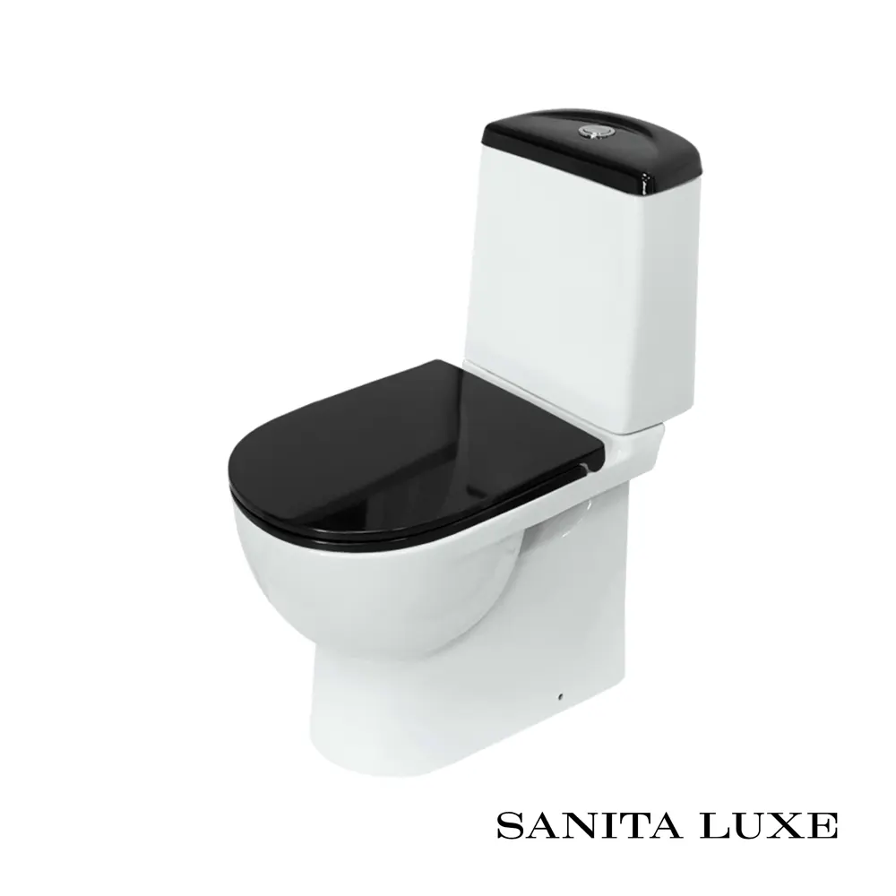 Фото 8 Унитаз-компакт Sanita luxe WC.CC/Best/2-DM/BLK.G/S1 прямой выпуск двойной слив Фото 8 Унитаз-компакт Sanita luxe WC.CC/Best/2-DM/BLK.G/S1 прямой выпуск двойной слив