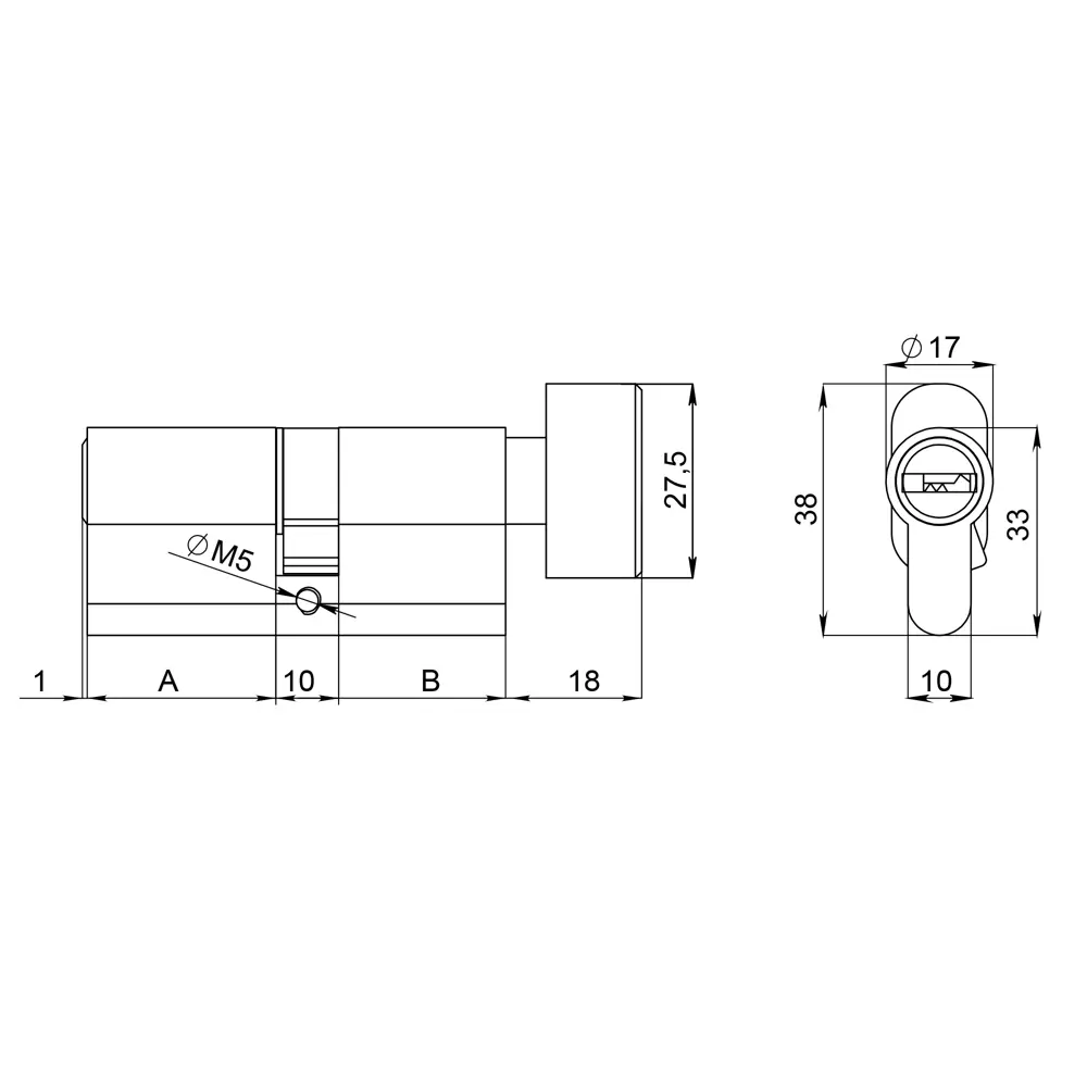 Фото 2 Цилиндровый механизм Fuaro (200 ZM/90) 2000ZM Knob 90 (40+10+40) BL-24 черный 5Key с вертушкой Фото 2 Цилиндровый механизм Fuaro (200 ZM/90) 2000ZM Knob 90 (40+10+40) BL-24 черный 5Key с вертушкой