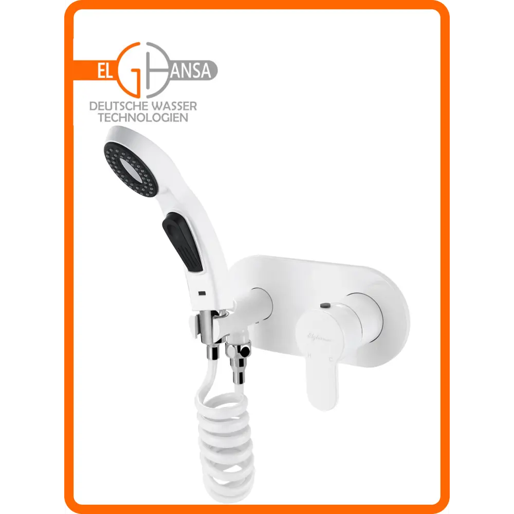 Фото Смеситель для биде Elghansa 15R0883-White (Set-57) с гигиеническим душем встраиваемый цвет белый Фото Смеситель для биде Elghansa 15R0883-White (Set-57) с гигиеническим душем встраиваемый цвет белый