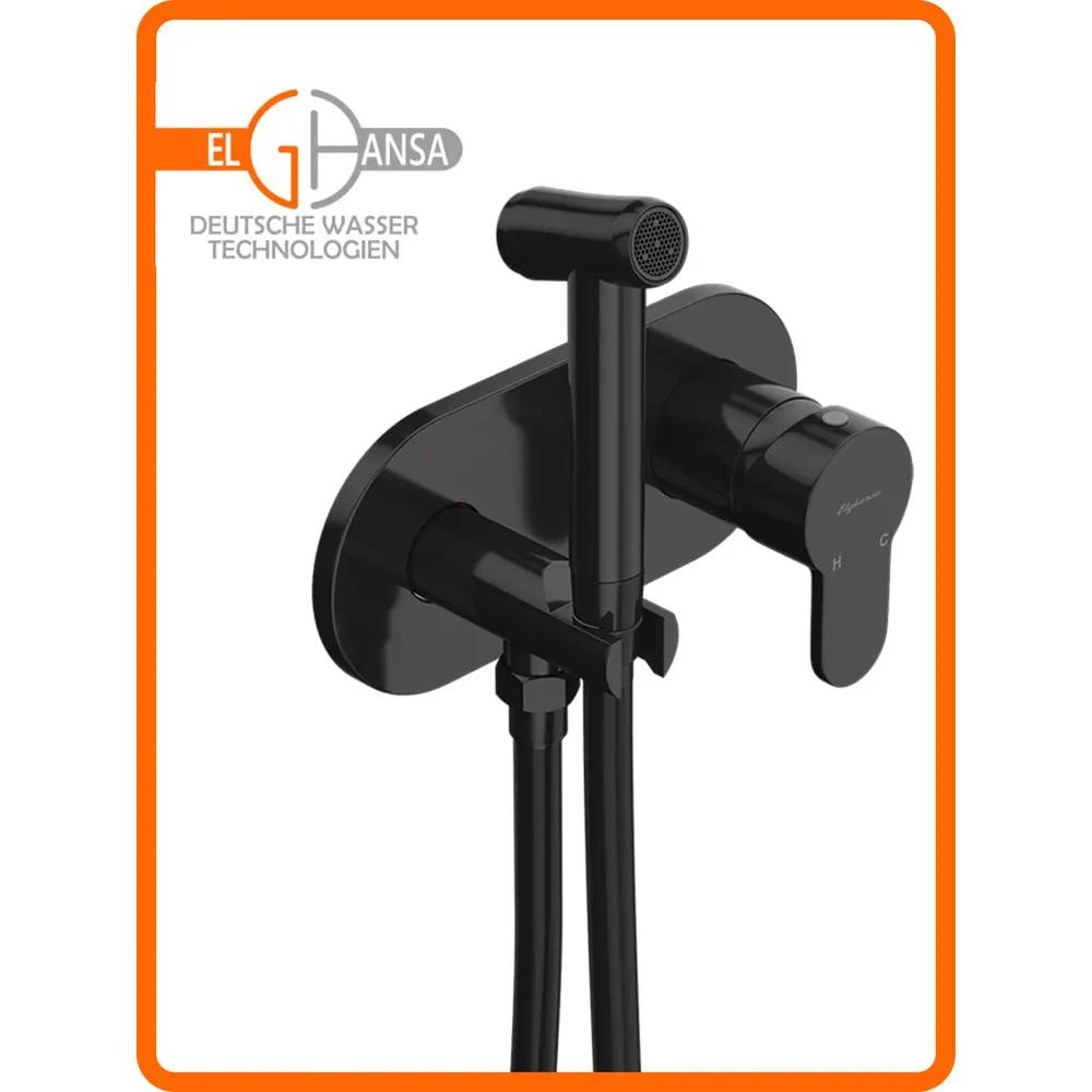 Фото 2 Смеситель для биде Elghansa 15R0883-Black (Set-84) с гигиеническим душем встраиваемый цвет черный Фото 2 Смеситель для биде Elghansa 15R0883-Black (Set-84) с гигиеническим душем встраиваемый цвет черный