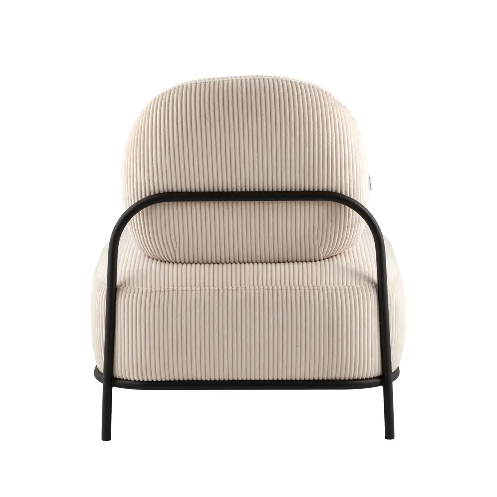 Фото 2 Кресло Stool group Стоун 71x78x68 см велюр цвет молочный Фото 2 Кресло Stool group Стоун 71x78x68 см велюр цвет молочный