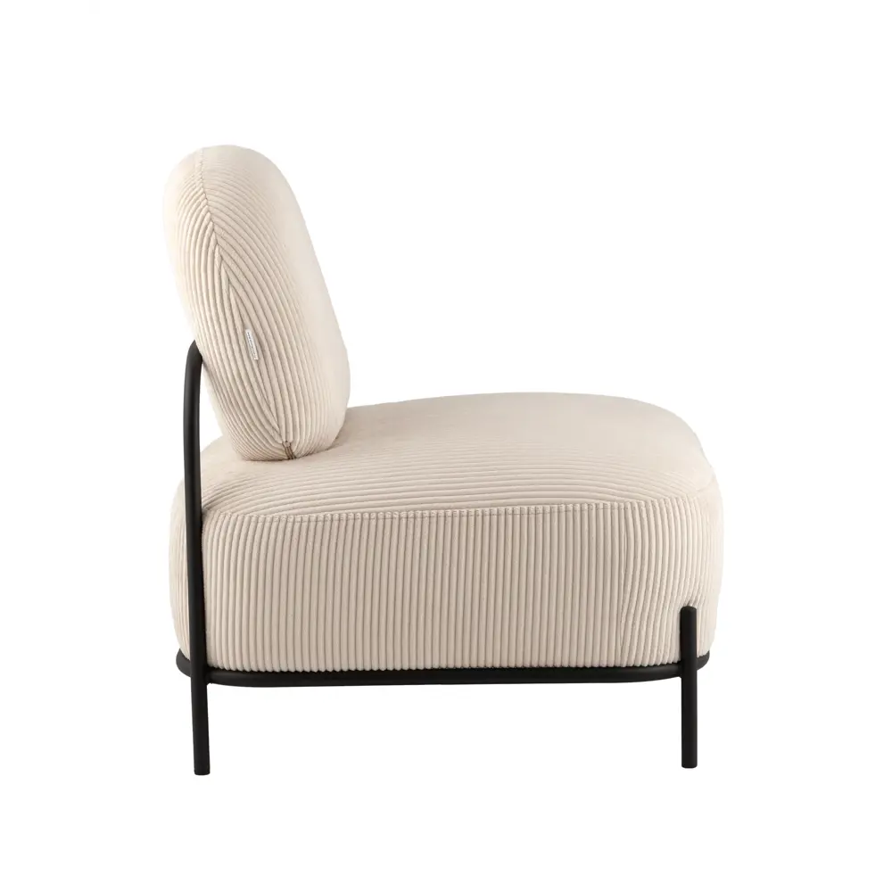 Фото 3 Кресло Stool group Стоун 71x78x68 см велюр цвет молочный Фото 3 Кресло Stool group Стоун 71x78x68 см велюр цвет молочный
