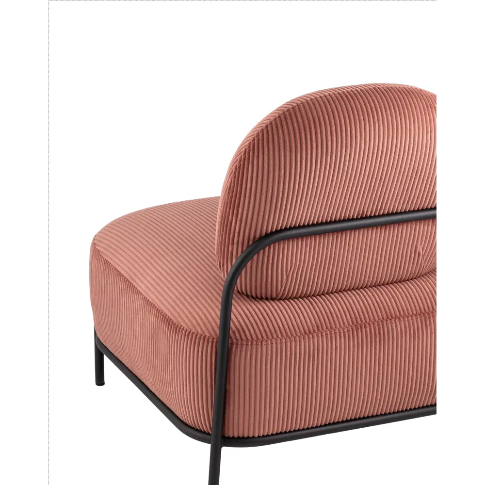 Фото Кресло Stool group Стоун 71x78x68 см велюр цвет коралловый Фото Кресло Stool group Стоун 71x78x68 см велюр цвет коралловый