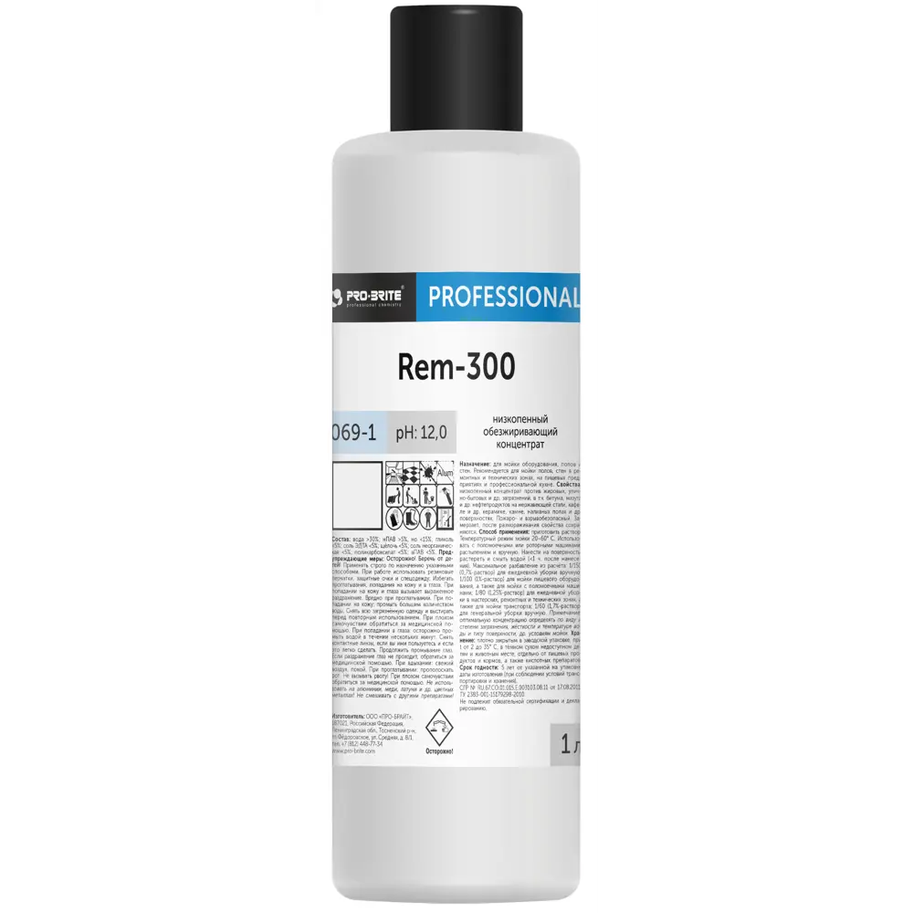 Фото Концентрат обезжиривающий Pro-Brite REM-300 1 л Фото Концентрат обезжиривающий Pro-Brite REM-300 1 л