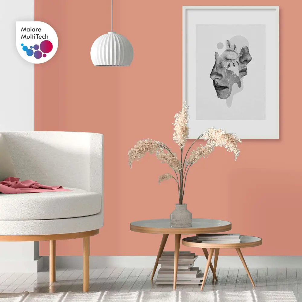 Фото 4 Краска интерьерная Malare 3евро_254 Professional Euro №3 быстросохнущая матовая цвет японский лосось 9 л Фото 4 Краска интерьерная Malare 3евро_254 Professional Euro №3 быстросохнущая матовая цвет японский лосось 9 л