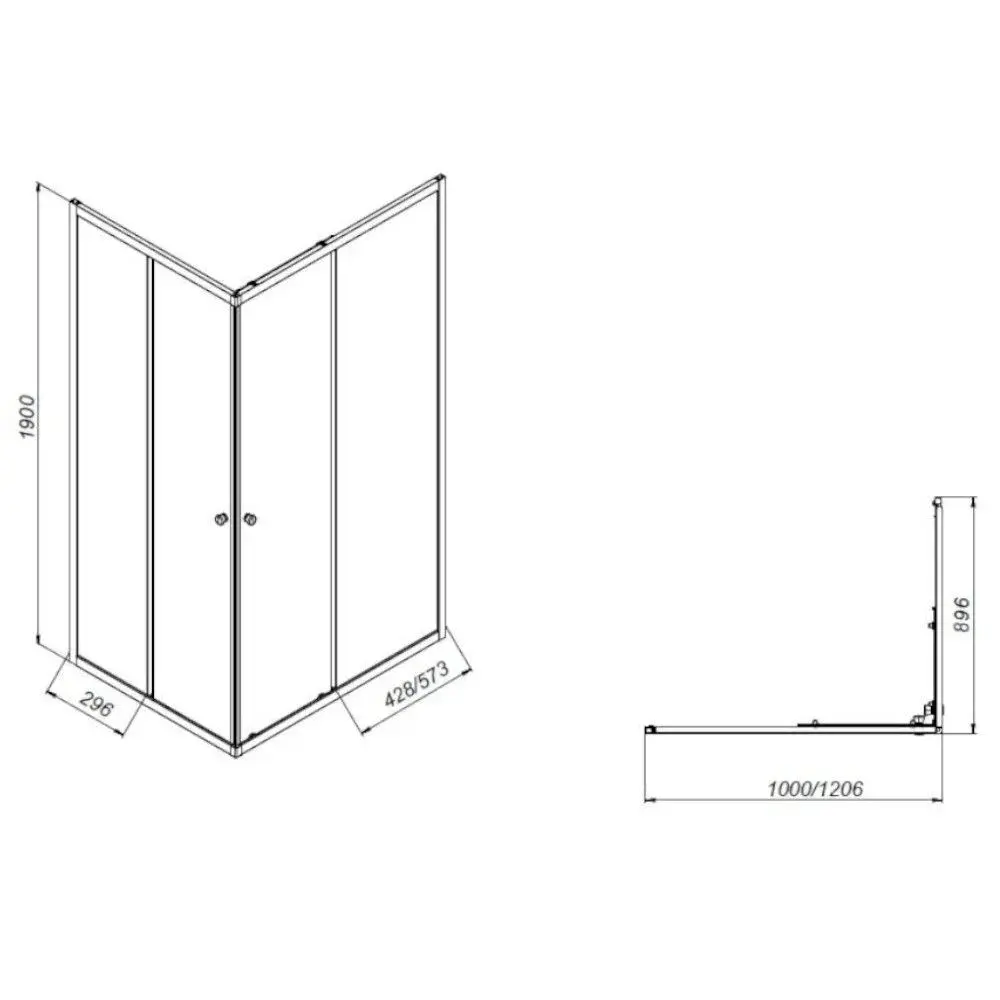 Фото 4 Душевой уголок Damixa Venus DX09VE-403-12090GT_7214 прямоугольник 120.6x89.6см черный профиль эффект стекла без покрытия Фото 4 Душевой уголок Damixa Venus DX09VE-403-12090GT_7214 прямоугольник 120.6x89.6см черный профиль эффект стекла без покрытия