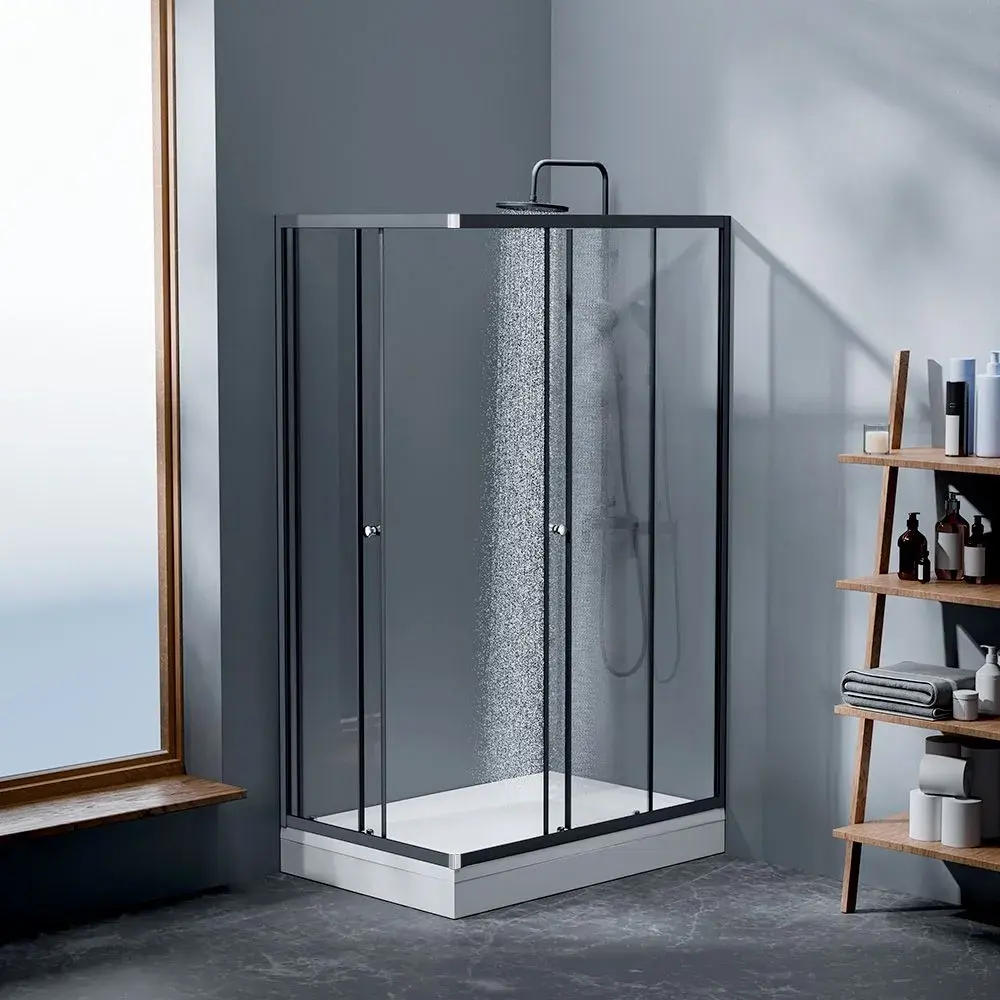 Фото 5 Душевой уголок Damixa Venus DX09VE-403-12090GT_7214 прямоугольник 120.6x89.6см черный профиль эффект стекла без покрытия Фото 5 Душевой уголок Damixa Venus DX09VE-403-12090GT_7214 прямоугольник 120.6x89.6см черный профиль эффект стекла без покрытия