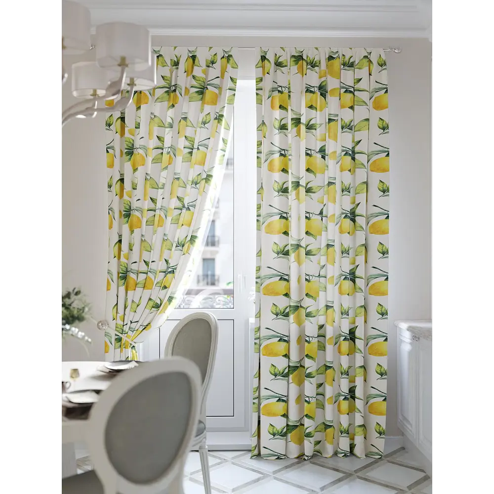 Фото 4 Комплект штор на шторной ленте AT Home Ламиронс 150x280 см цвет белый Фото 4 Комплект штор на шторной ленте AT Home Ламиронс 150x280 см цвет белый