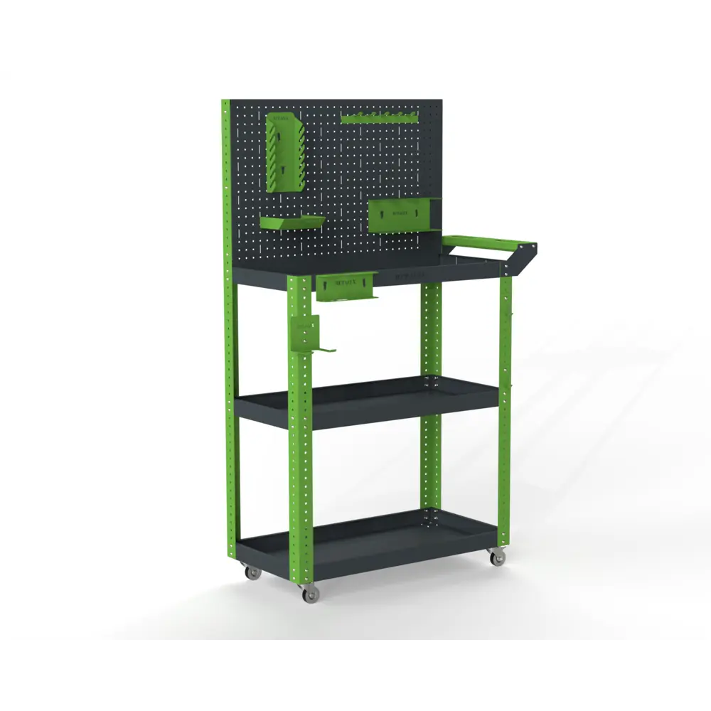 Фото 6 Тележка инструментальная Metalex 118266 Тип 4 950x400x800 мм 3 полки Фото 6 Тележка инструментальная Metalex 118266 Тип 4 950x400x800 мм 3 полки