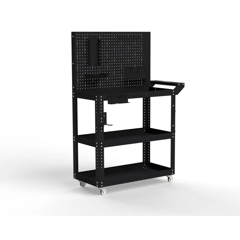 Фото 2 Тележка инструментальная Metalex 118299 Тип 4 800x350x700 мм 3 полки Фото 2 Тележка инструментальная Metalex 118299 Тип 4 800x350x700 мм 3 полки
