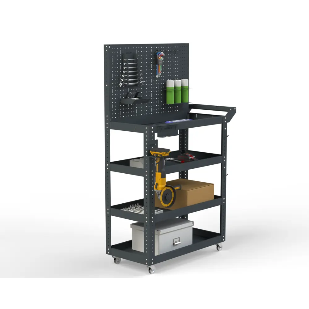 Фото 3 Тележка инструментальная Metalex 118326 Тип 4 950x400x800 мм 4 полки Фото 3 Тележка инструментальная Metalex 118326 Тип 4 950x400x800 мм 4 полки
