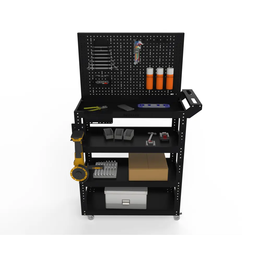 Фото 4 Тележка инструментальная Metalex 118332 Тип 4 950x400x800 мм 4 полки