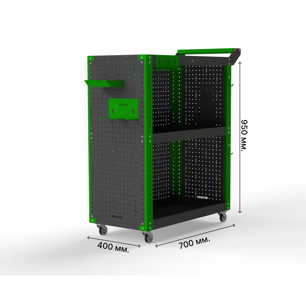 Фото Тележка инструментальная Metalex 118378 Тип 3 950x400x800 мм 3 полки Фото Тележка инструментальная Metalex 118378 Тип 3 950x400x800 мм 3 полки