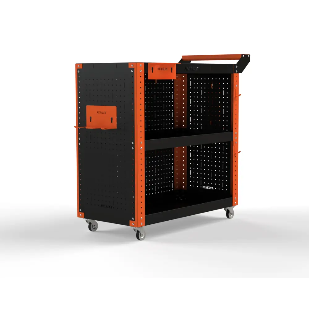 Фото 2 Тележка инструментальная Metalex 118385 Тип 3 800x400x700 мм 3 полки Фото 2 Тележка инструментальная Metalex 118385 Тип 3 800x400x700 мм 3 полки