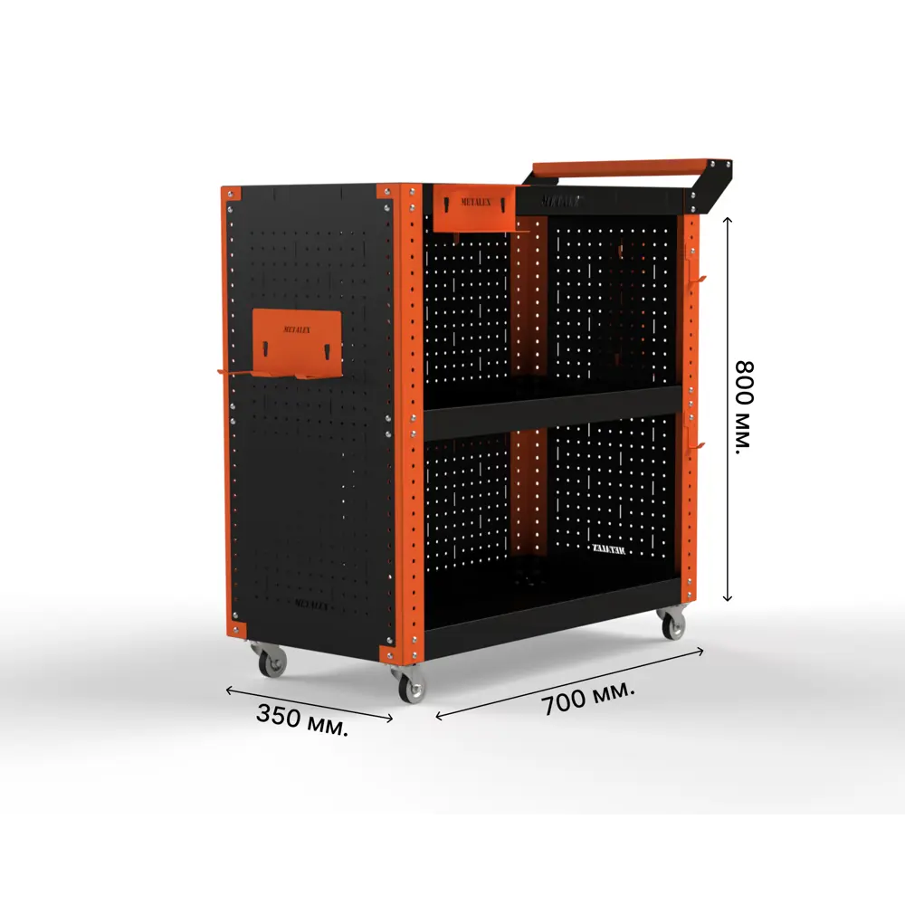 Фото Тележка инструментальная Metalex 118387 Тип 3 800x400x900 мм 3 полки Фото Тележка инструментальная Metalex 118387 Тип 3 800x400x900 мм 3 полки