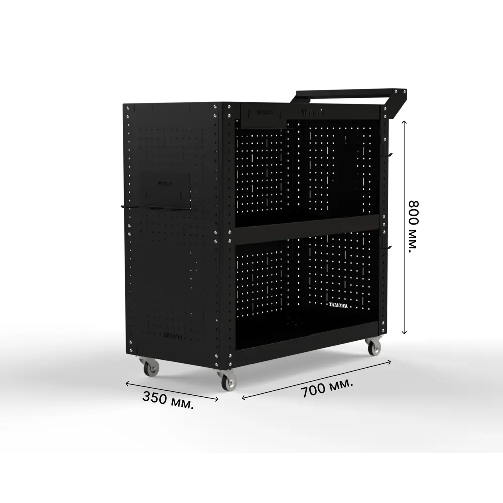 Фото 3 Тележка инструментальная Metalex 118416 Тип 3 800x450x700 мм 3 полки Фото 3 Тележка инструментальная Metalex 118416 Тип 3 800x450x700 мм 3 полки