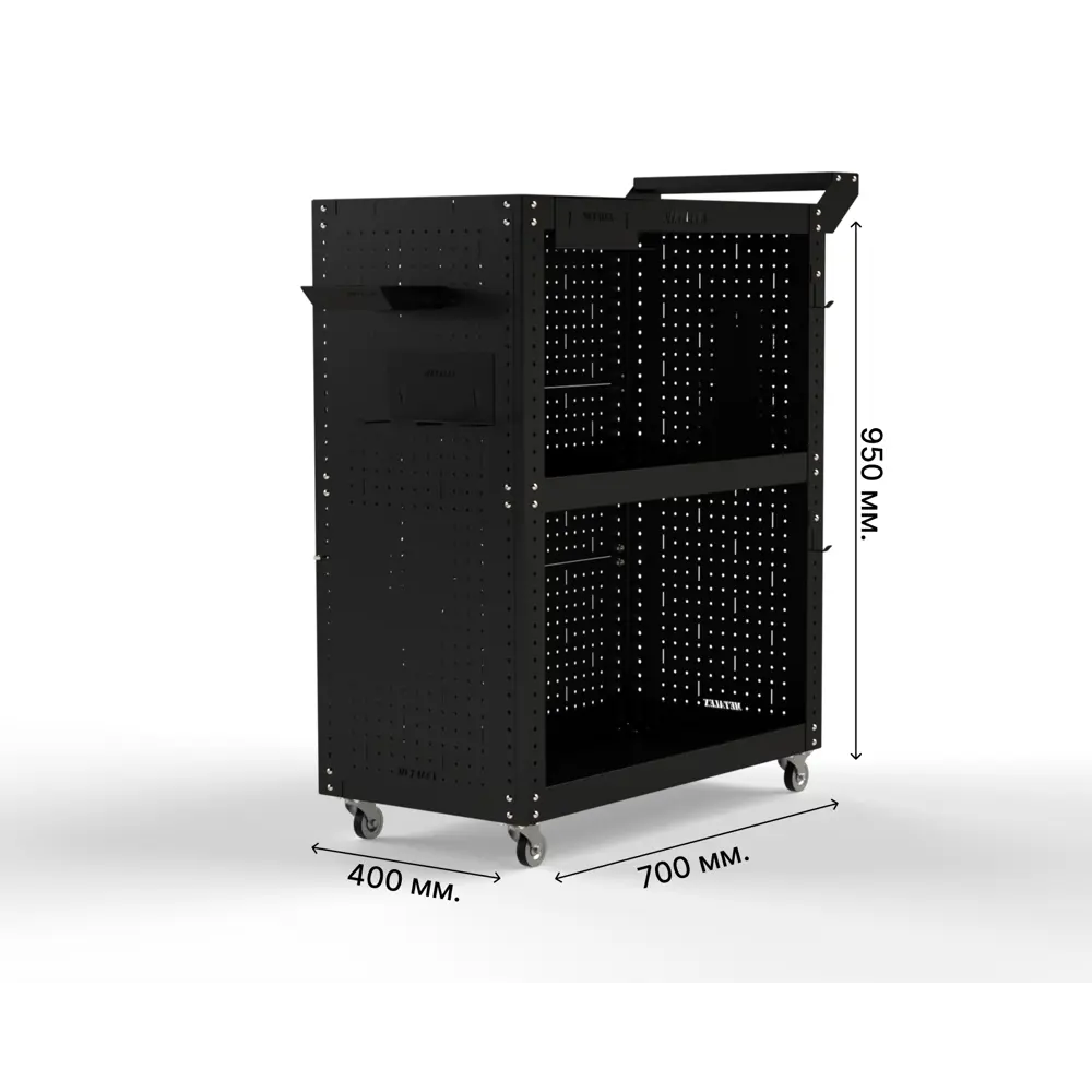 Фото 2 Тележка инструментальная Metalex 118423 Тип 3 950x450x800 мм 3 полки Фото 2 Тележка инструментальная Metalex 118423 Тип 3 950x450x800 мм 3 полки