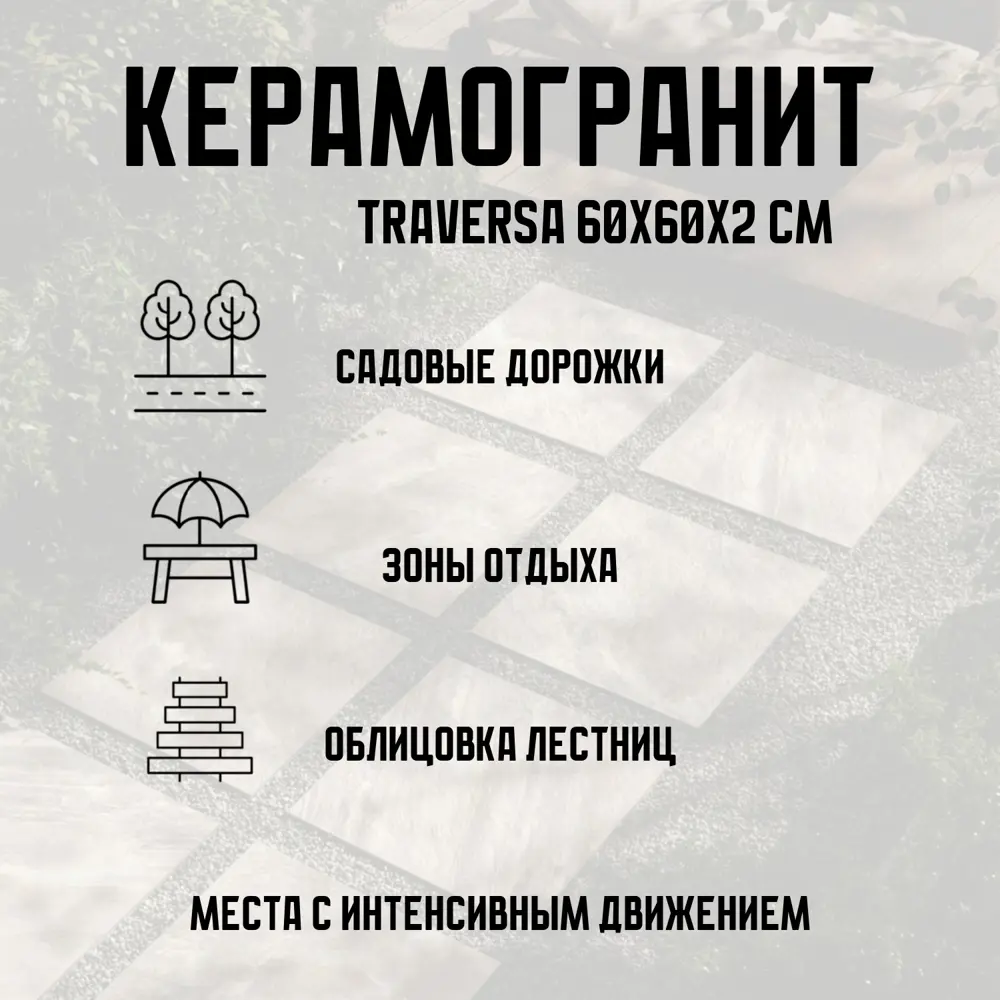 Фото 2 Керамогранит Novin ceram Traversa 6FMD2265 60x60 см цвет темно-бежевый Фото 2 Керамогранит Novin ceram Traversa 6FMD2265 60x60 см цвет темно-бежевый