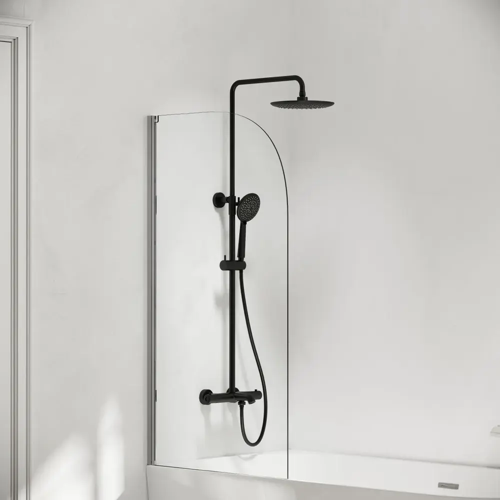 Фото Душевая стойка Sancos SC3001LMB 5 режимная цвет черный матовый