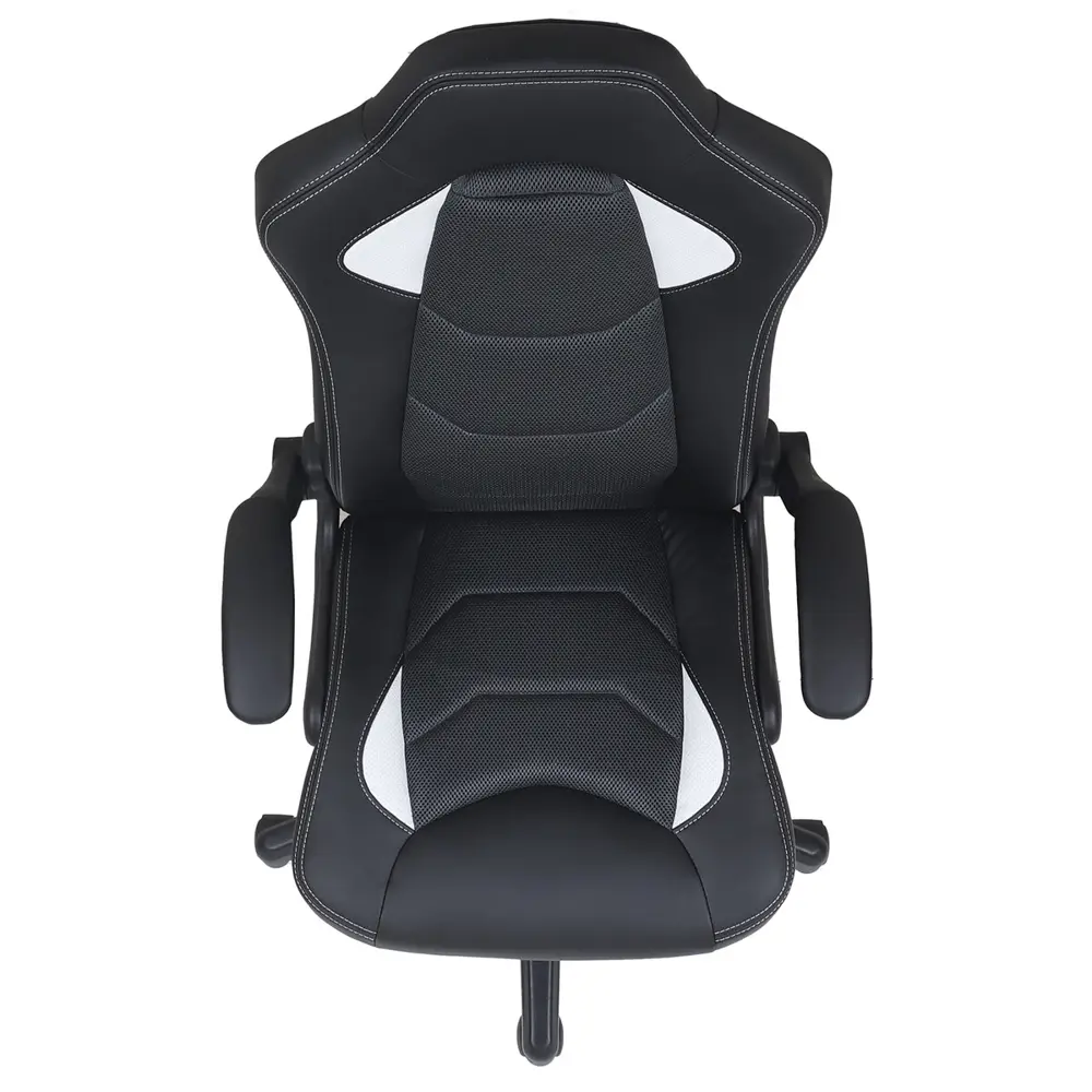 Фото 3 Офисное кресло Brabix Skill GM-005 63x126.5x48 см эко кожа цвет черный/белый Фото 3 Офисное кресло Brabix Skill GM-005 63x126.5x48 см эко кожа цвет черный/белый